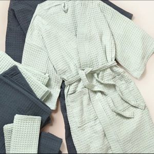Bathen Waffle Bathrobe in Mint